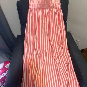 Universal Thread Coral and Cream Striped Dress